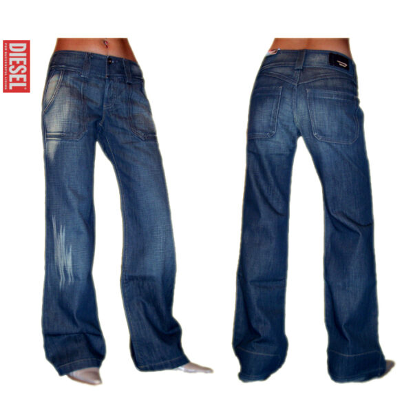 DIESEL Damen Jeans Hipper 881 Blau