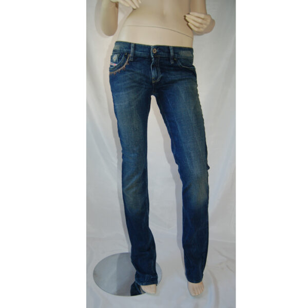 DIESEL Damen Jeans Liv 89L Blau