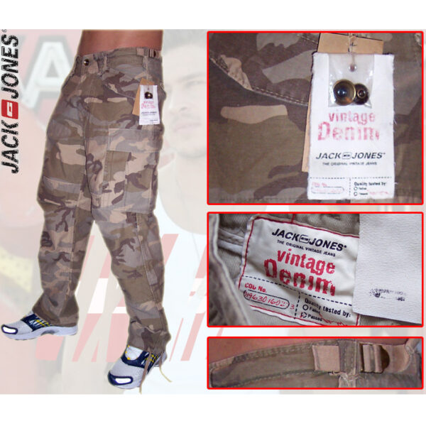 Jack & Jones Herren Hose AGAF SAND Gamoy Camouflage