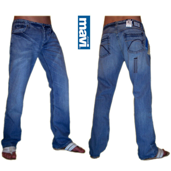 Mavi Herren Jeans Siesta Modena relaxed straight Blau