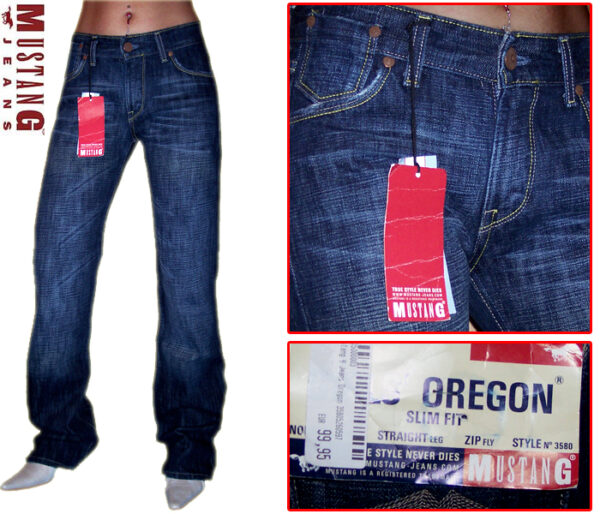 Mustang Damen Jeans Oregon 3580 5260 597 Blau