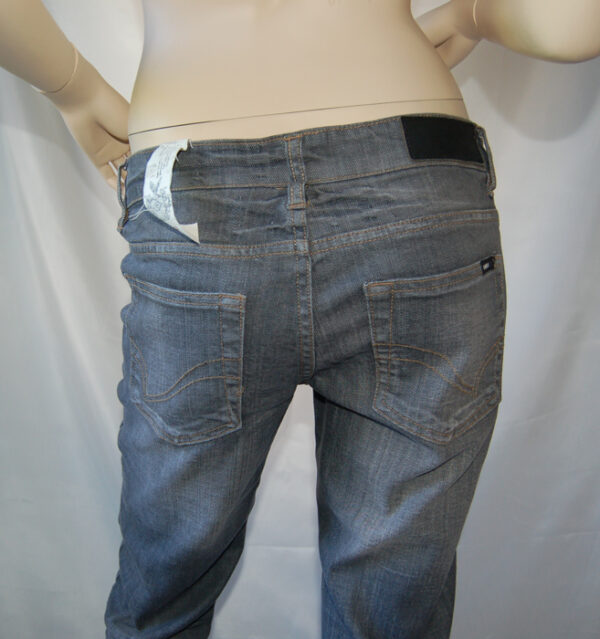 Only Damen Jeans Auto Low Straight GRE5562 Grau