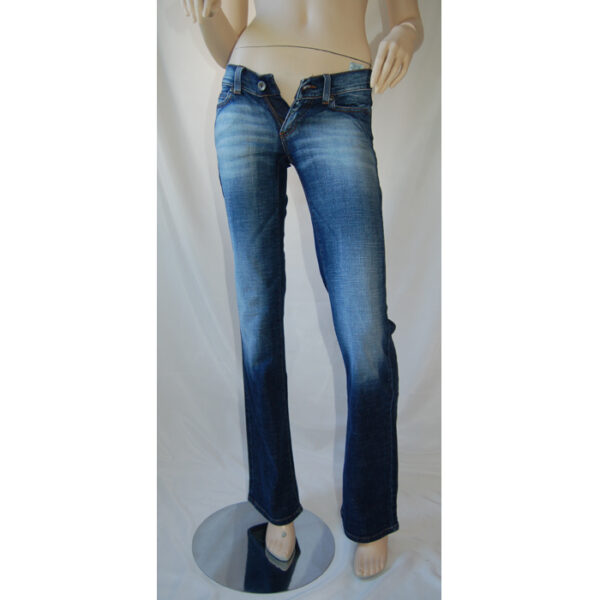 Only Damen Jeans Auto Low Straight RO-665 Blau