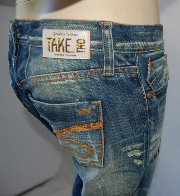 Take Two Damen Jeans Peg DO649 Blau