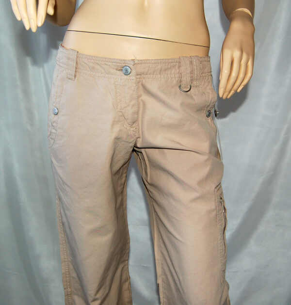 Tom Tailor Damen Hose Maya Low Beige exklusives Design